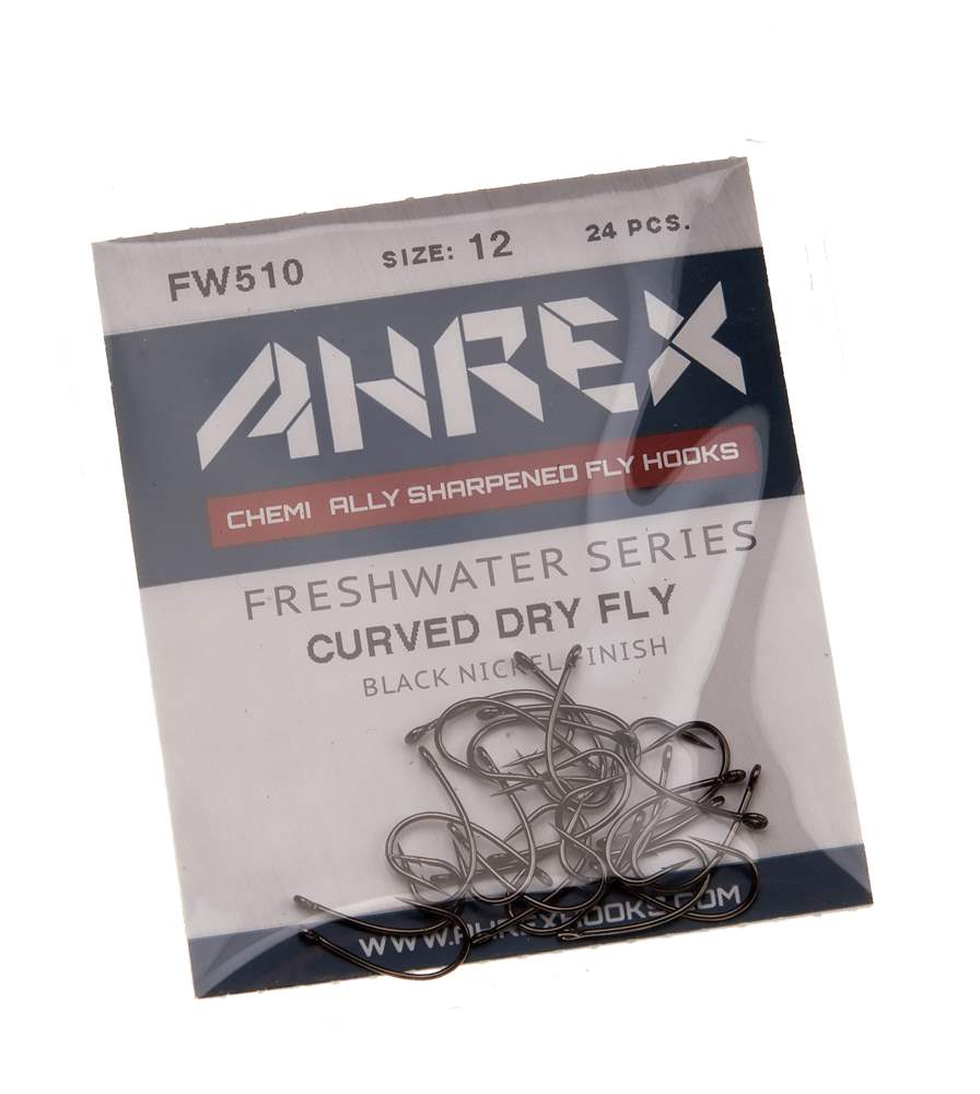 Ahrex FW510 Curved Dry Hook Barbed #12